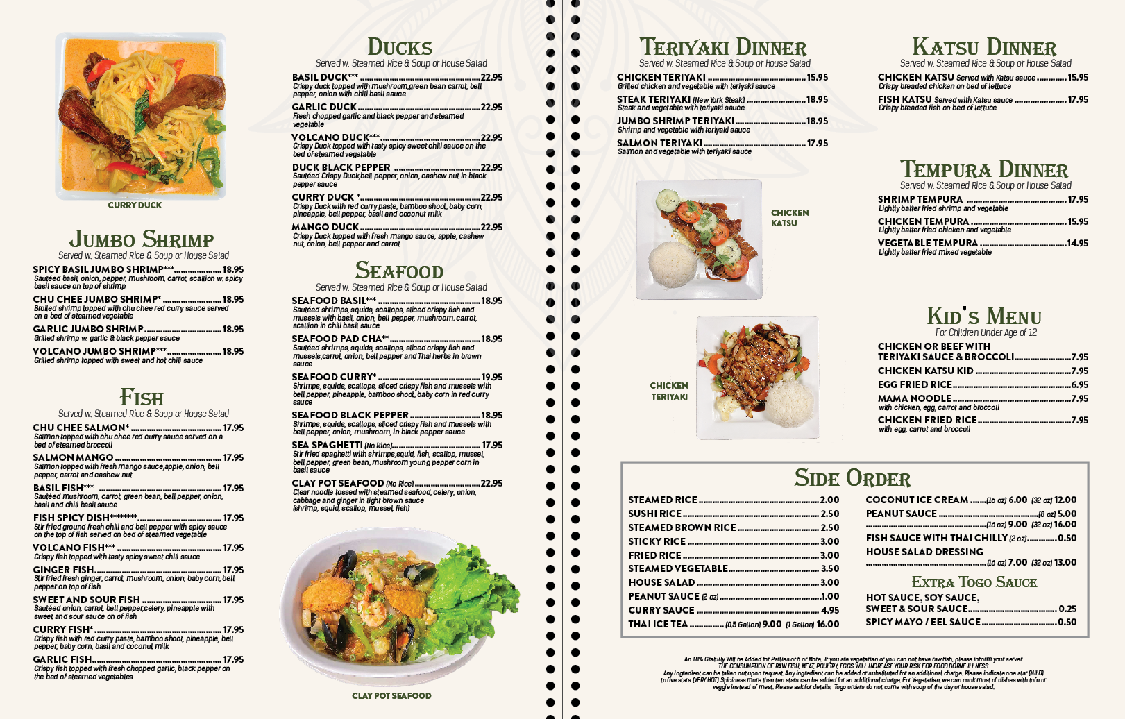 Main Menu P4 - Sushi Thai Delight I-35 Location (Edmond)