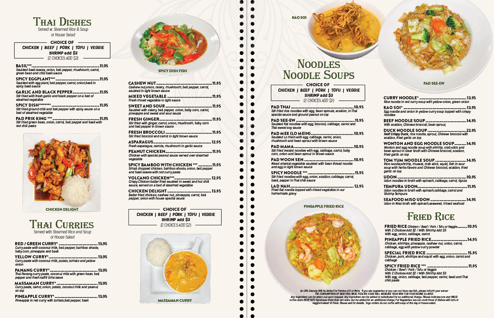 Main Menu P5 - Sushi Thai Delight I-35 Location (Edmond)